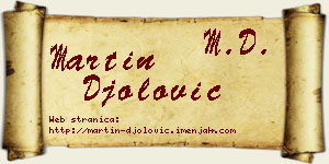 Martin Đolović vizit kartica
